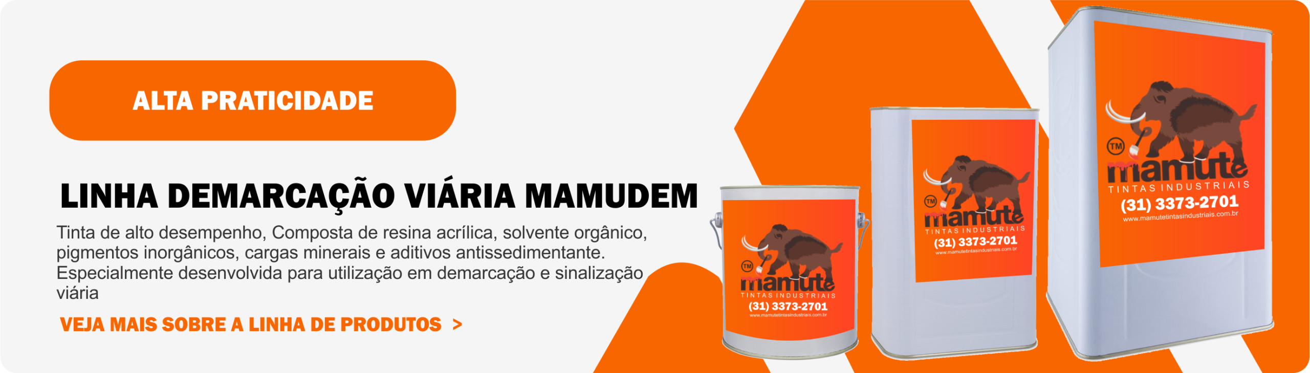 LINHA DEMARCAÇÃO VIÁRIA MAMUDEM mamute tintas industriais