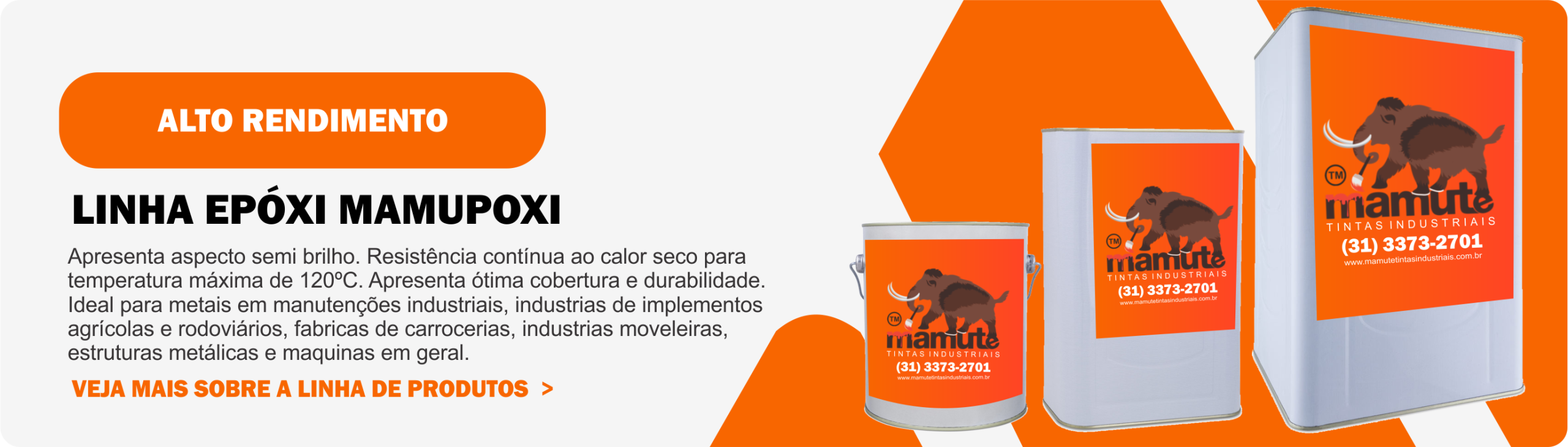 Linha tinta epóxi mamupoxi mamute tintas industriais
